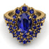 Glamorous Oval Sapphire Bridal Set - Emily No. 73 image 2