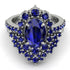 Glamorous Oval Sapphire Bridal Set - Emily No. 75 image 2