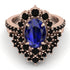 Glamorous Oval Sapphire Bridal Set - Emily No. 44 image 2