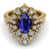 Glamorous Oval Sapphire Bridal Set - Emily No. 13 image 2