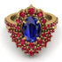 Glamorous Oval Sapphire Bridal Set - Emily No. 58 image 2