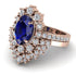 Glamorous Oval Sapphire Bridal Set - Emily No. 14 image 3