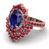 Glamorous Oval Sapphire Bridal Set - Emily No. 59 image 3