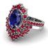 Glamorous Oval Sapphire Bridal Set - Emily No. 60 image 3