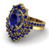 Glamorous Oval Sapphire Bridal Set - Emily No. 73 image 3
