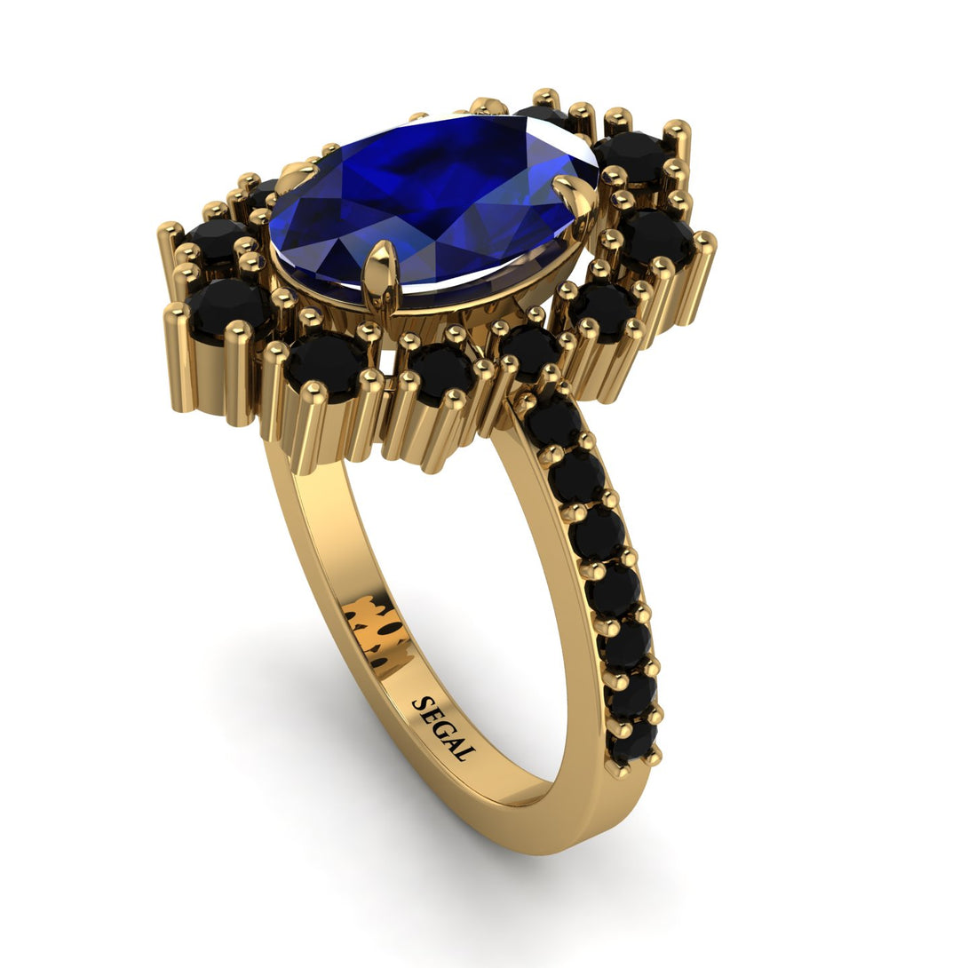 Glamorous Oval Sapphire Ring - Emily No. 43