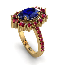 Glamorous Oval Sapphire Ring - Emily No. 58 image 1