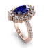 Glamorous Oval Sapphire Ring - Emily No. 14