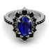 Glamorous Oval Sapphire Ring - Emily No. 45