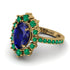 Glamorous Oval Sapphire Ring - Emily No. 28 image 3