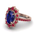 Glamorous Oval Sapphire Ring - Emily No. 59