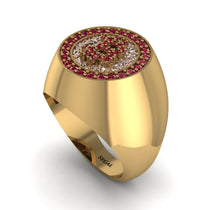 Glamorous Ruby Bitcoin Ring - Dominic No. 31 image 1