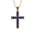 Glamorous Sapphire Cross Pendant - Raymond No. 13 image 1