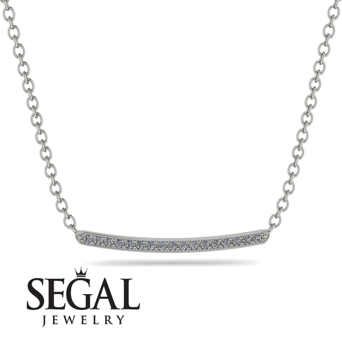 Gold Diamond Necklace Bar - Lilyana No. 3