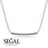 Gold Diamond Necklace Bar - Lilyana No. 2