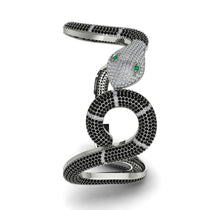 Gorgeous Black Diamond Snake Bracelet - Ronald No. 12 image 1