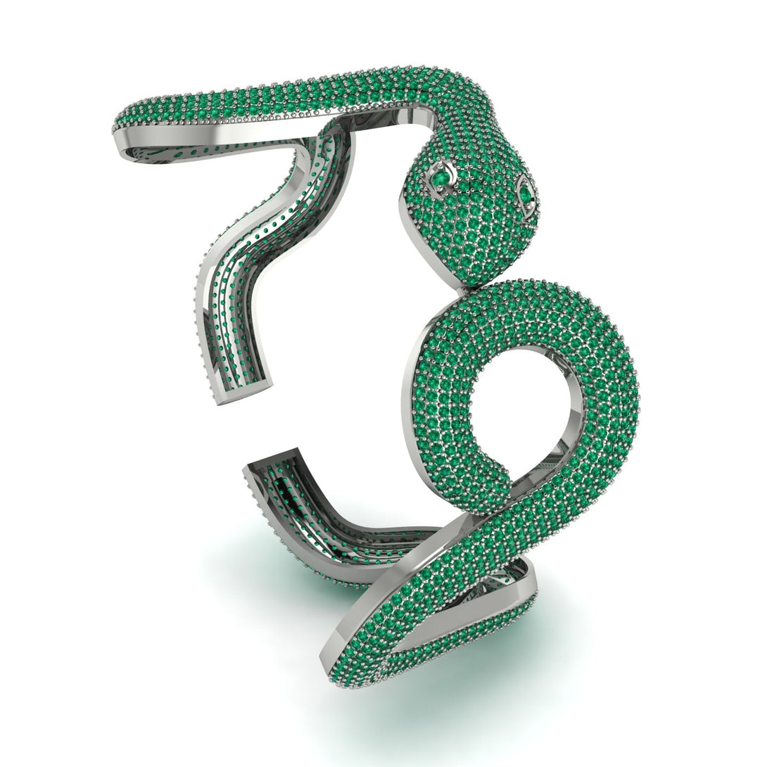 Gorgeous Emerald Snake Bracelet - Ronald No. 9