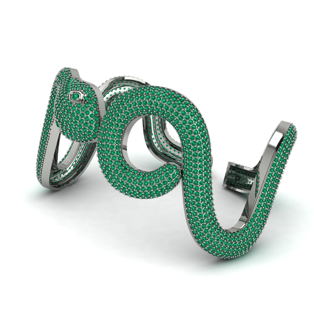 Gorgeous Emerald Snake Bracelet - Ronald No. 9