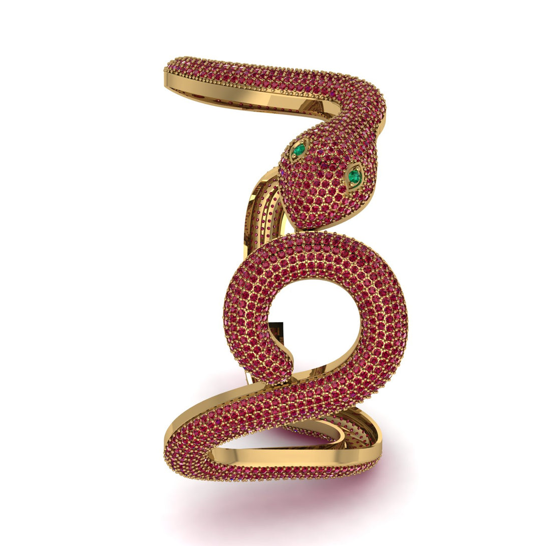 Gorgeous Ruby Snake Bracelet - Ronald No. 16