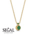 Half Moon Emerald Necklace - Mariana No. 4