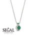 Half Moon Emerald Necklace - Mariana No. 6