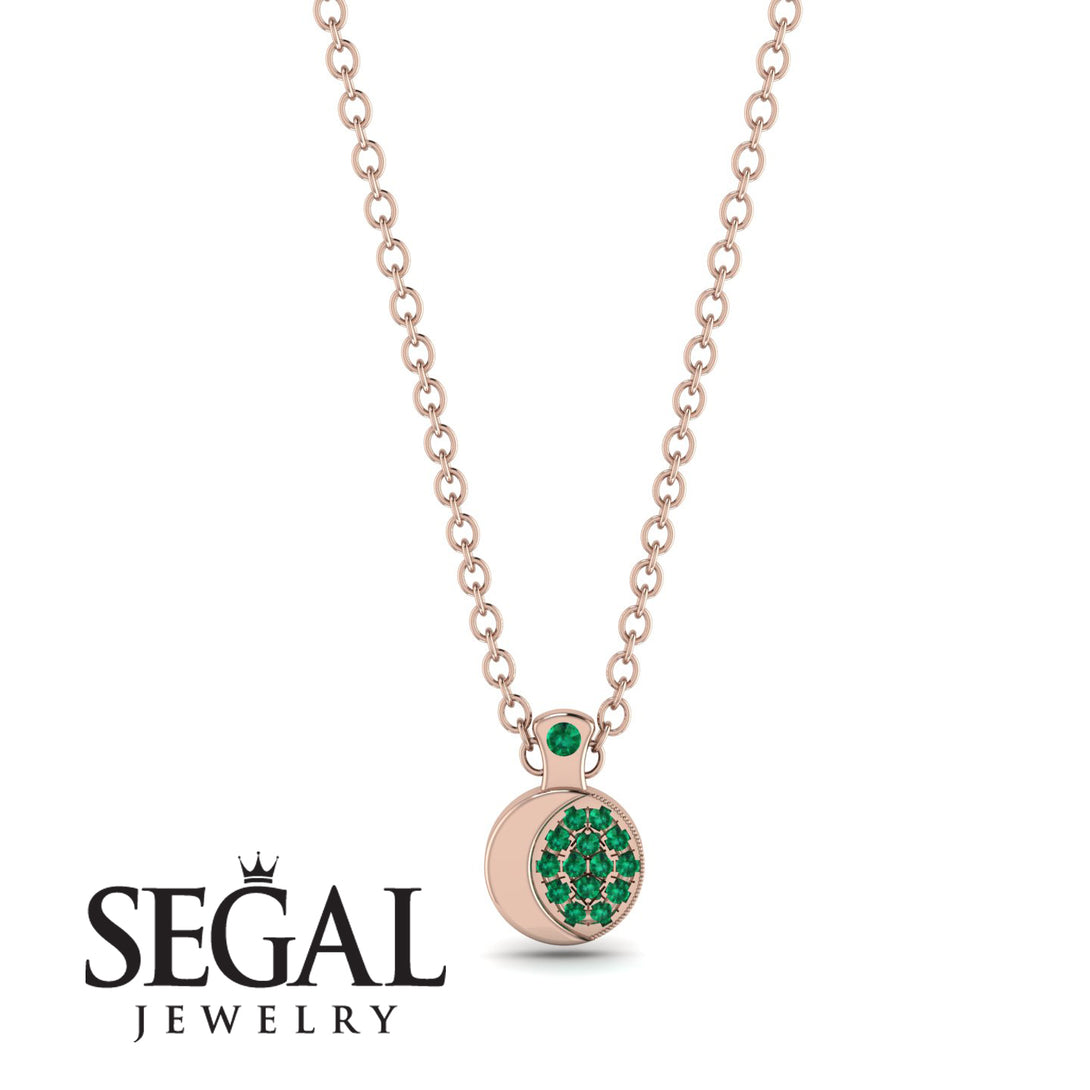 Half Moon Emerald Necklace - Mariana No. 5