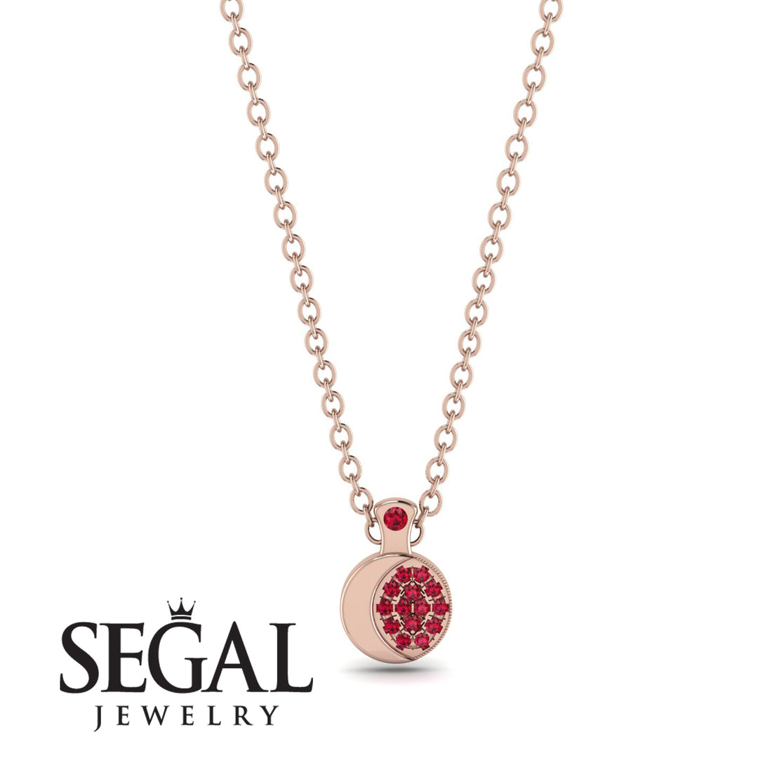 Half Moon Ruby Necklace - Mariana No. 11