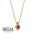 Half Moon Ruby Necklace - Mariana No. 10