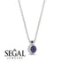 Half Moon Sapphire Necklace - Mariana No. 15