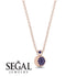 Half Moon Sapphire Necklace - Mariana No. 14