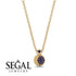 Half Moon Sapphire Necklace - Mariana No. 13
