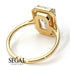 Halo Emerald Cut Halo Diamond Engagement Ring - Izabella No. 1