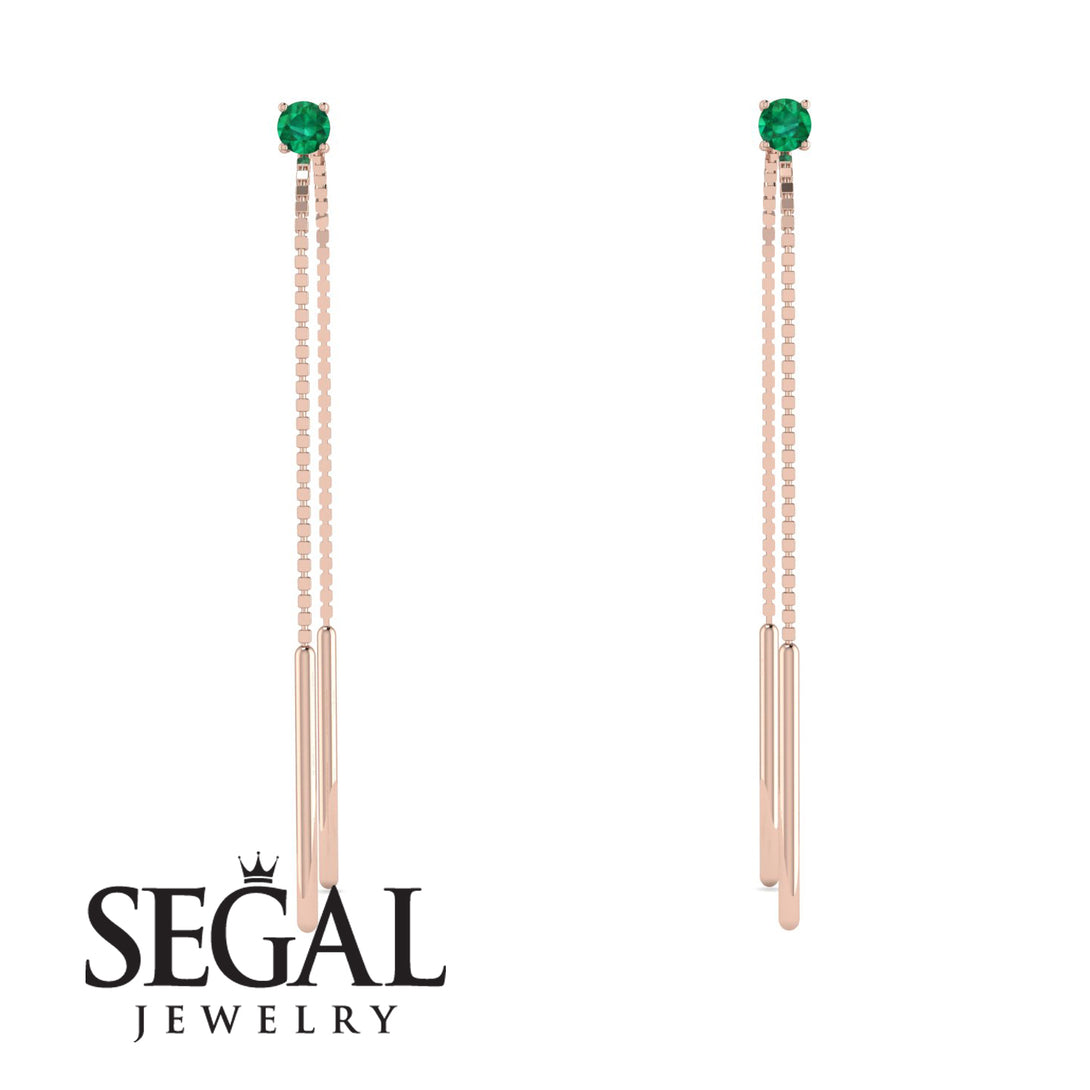 Hanging Emerald Earrings - Alaia No. 5