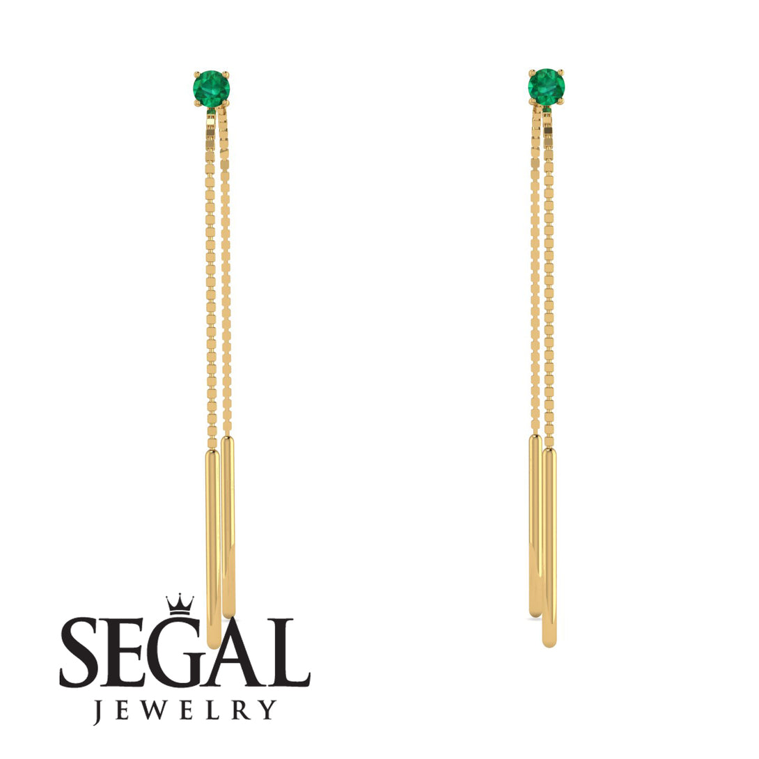 Hanging Emerald Earrings - Alaia No. 4