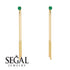 Hanging Emerald Earrings - Alaia No. 4 image 4