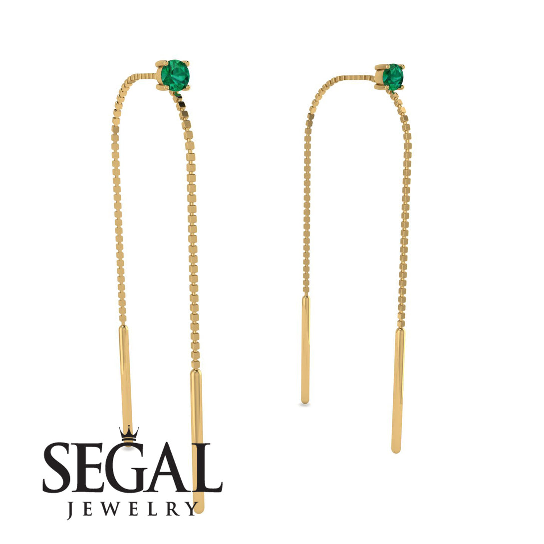 Hanging Emerald Earrings - Alaia No. 4