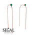 Hanging Emerald Earrings - Alaia No. 5