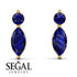 Hanging Marquise Sapphire Earrings - Lacey No. 13