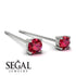 Hanging Ruby Earrings - Milani No. 12