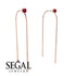 Hanging Ruby Earrings - Alaia No. 11 image 2