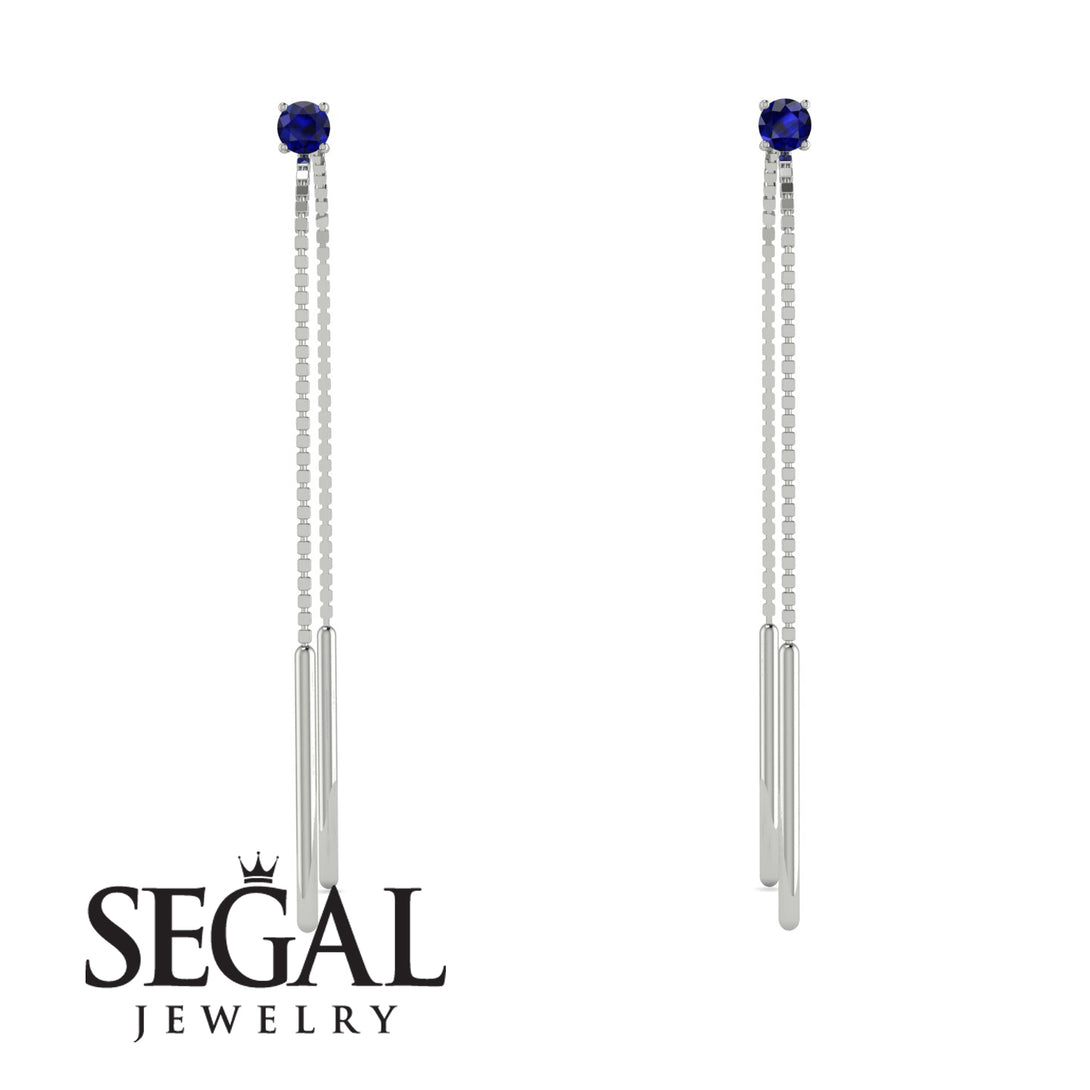 Hanging Sapphire Earrings - Alaia No. 15