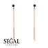 Hanging Sapphire Earrings - Alaia No. 14 image 4