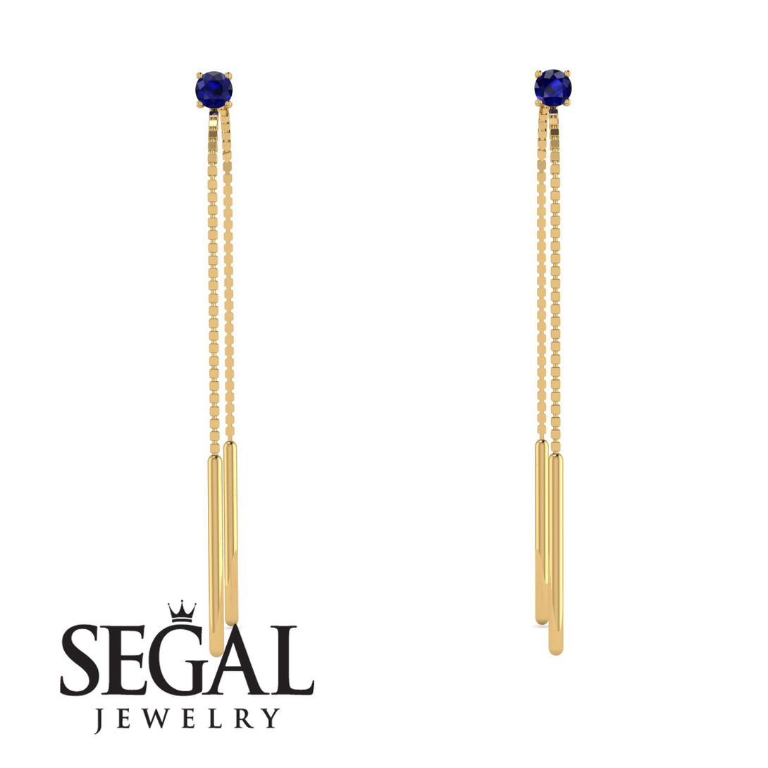 Hanging Sapphire Earrings - Alaia No. 13