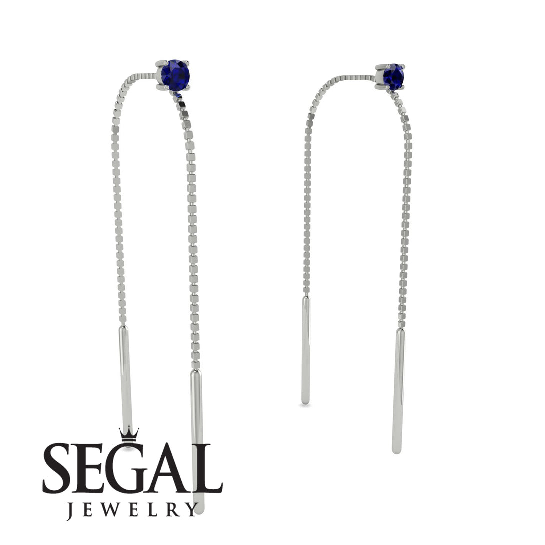 Hanging Sapphire Earrings - Alaia No. 15