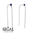 Hanging Sapphire Earrings - Alaia No. 15
