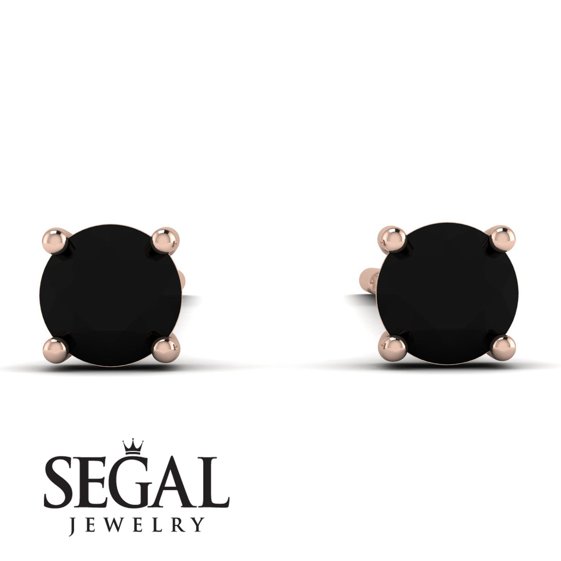 Hanging Black Diamond Earrings - Milani No. 8