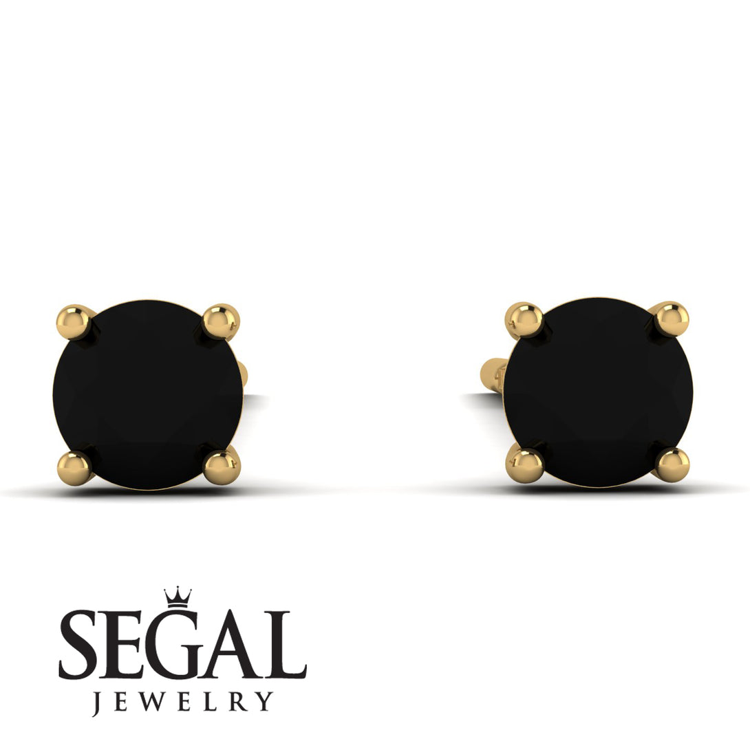 Hanging Black Diamond Earrings - Milani No. 7