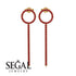 Hanging Circle Ruby Earrings - Lilah No. 10 image 11