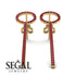 Hanging Circle Ruby Earrings - Lilah No. 10 image 3