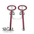 Hanging Circle Ruby Earrings - Lilah No. 12 image 3